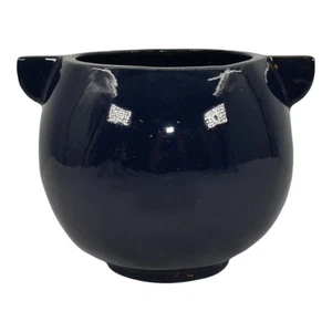Iowa State College 1934 Vintage Hand Made Pottery Blue Handled Ceramic Vase - Picture 1 of 6
