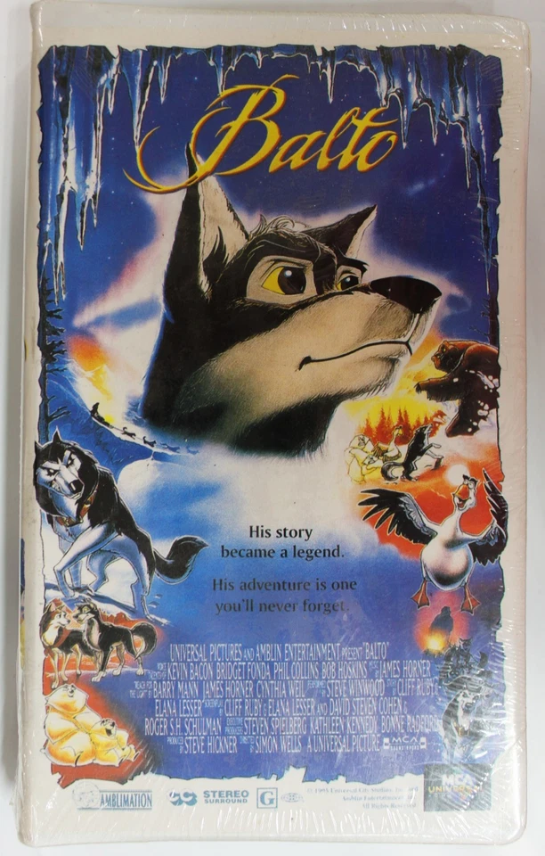 Sealed New Balto VHS Tape In Original Clamshell Packaging - Image 1 of 1