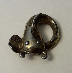 Vintage Alva Studio goldfarbene Wels Brosche Anstecknadel - Bild 1 von 9