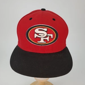 San Francisco 49ers New Era Fitted 7 1/4 Red Logo Baseball Hat Cap - Picture 1 of 9