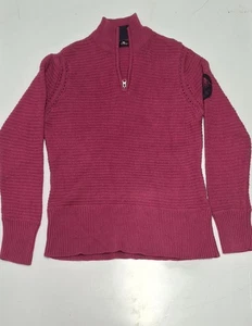 Rosa Damenpullover aus Strick aus leichter Wolle.  - Bild 1 von 4