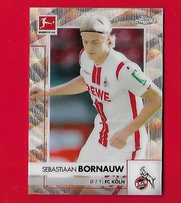 Bundesliga 2020 cromo Sebastiaan Bornauw/250 refractor de onda plateada, FC Koln #50 Foto 1 de 2