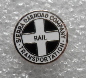 Sierra Railroad Co Enamel Lapel Pin • Pinback Tie Tack 1/2" RR - Picture 1 of 5