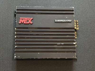 Amplificador de 4 canales MTX Thunder 4160 vintage de la vieja escuela. Hecho en USA Foto 1 de 4