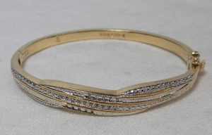 Danbury Mint Forever Diamant Scharnier Armreif Armband #39 - Bild 1 von 9