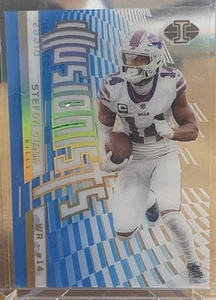 2022 Illusions #I-4 Stefon Diggs Illusionists Light Blue #/299 Bills Patriots - Picture 1 of 2