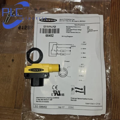 Banner QS18VP6LPQ8 Photoelectric sensor switches brand new free shipping - Image 1 of 3