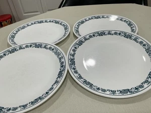 Corelle von Corning Altstadt blau Zwiebelmuster 10 1/4" Essteller 4er Set - Bild 1 von 2