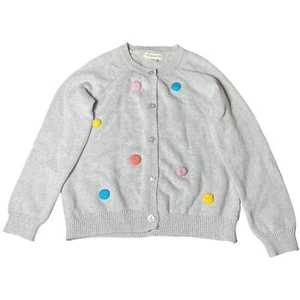 Tucker + Tate Knit Pom Pom 100% Cotton Cardigan Girls 7 - Picture 1 of 6