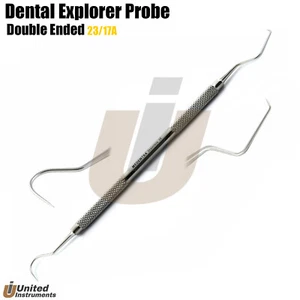 Dental Explorer 23/17A Probe Dentist Teeth Scraper Endodontic Hook Shape Scalers - Picture 1 of 3