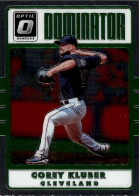 2017 Donruss Optic Corey Kluber #D9 Dominators Cleveland Indians 13F - Image 1 of 2