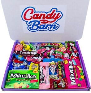 American Sweets Gift Box Candy Hamper Airheads Mike and Ike Warheads Personalise