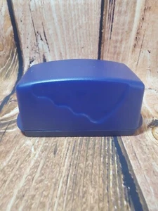 Tupperware Impressions Blue Butter Dish Holds 2 sticks/1 pound #3391 - Picture 1 of 9