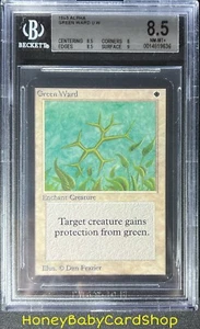 MTG Limited Edition Alpha 1993 Green Ward BGS 8.5 NM/MT+ Old School 93/94 - Picture 1 of 6