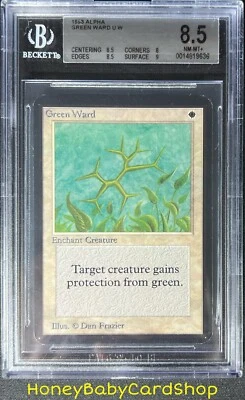 MTG Limited Edition Alpha 1993 Green Ward BGS 8.5 NM/MT+ Old School 93/94 - Image 1 of 4