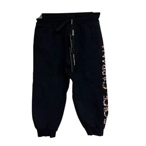 New Girls Toddler Dolce & Gabbana Logo Floral Print Cotton Track Pant Sweatpants - Picture 1 of 12