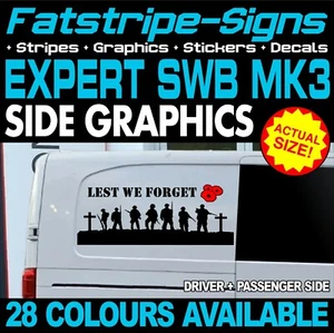 PEUGEOT EXPERT MK3 SWB L1 PARA QUE NO NOS OLVIDEMOS PEGATINAS GRÁFICAS FURGONETA CÁMPER - Imagen 1 de 2