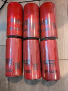 (6) pack lot Baldwin BF5800 BF 5800 Fuel Filter 33118 P550915 FF992 3L1217 - Picture 1 of 2