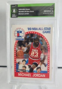Aros de la NBA 1989-90 Michael Jordan '89 Juego de Estrellas de la NBA #21 (GRADO) 8 casi nuevo-como nuevo - Imagen 1 de 2