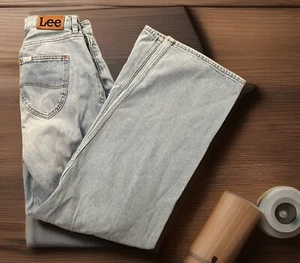 Cute LEE Light Blue High-Baggy Jeans-Comfy-Casual-Size 6 - Picture 1 of 22