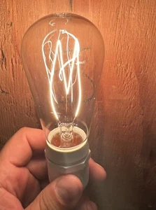 Antique Light Bulb - Coiled Carbon Filament 60watt 120volt - Picture 1 of 7