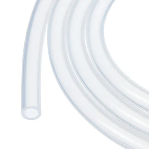 16ft 1/8" IDx3/16" OD Silicone Tubing Clear 3.2mmx4.8mm Tube Silicone Hose - Picture 1 of 7