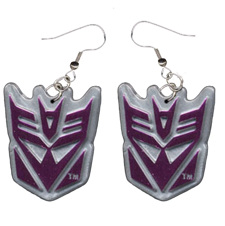 Большие Трансформеры МЕГАТРОН Забавные СЕРЬГИ Костюм Персонаж Мультфильма Ювелирные изделия - Изображение 1 из 2