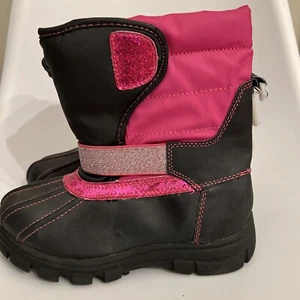 THE CHILDREN'S PLACE Girls Pink/Black "Weather spirits boot Boot Youth 1 - Picture 1 of 6