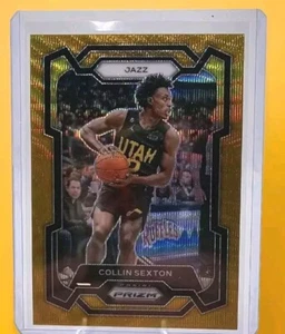 2023-24 Prizm - COLLIN SEXTON - Gold Prizm /10 #13 Utah Jazz - Picture 1 of 4