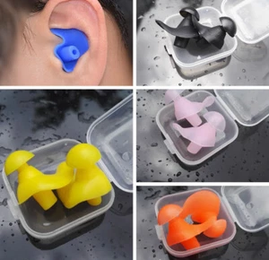 Reusable Noise Cancelling Ear Plugs Earplugs for Sleep Swimming Work #L - Picture 1 of 9