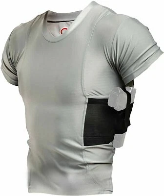 Camisa para hombre cuello redondo encubierta oculta con pistola Foto 1 de 4