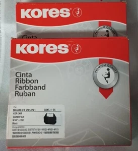 2 Kores Cinta Ribon Olivett Et 201/221 Nuevo Sellado de Fábrica - Imagen 1 de 4