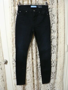 7 PANTALONI INCHIOSTRO FOR ALL MANKIND BLAIR VITA ALTA SKINNY TG 27 (26x30) - 10" rialzo - EUC - Foto 1 di 15