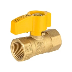 Válvula de bola de gas de 1/4 giro EFIELD 10 piezas 1/2"" FIP x 1/2"" conectores FIP, UL CSA - Imagen 1 de 6