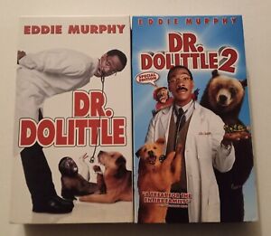 Dr. Dolittle 1&2, VHS Lot Of 2, Used.