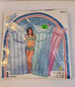 Vtg Intex The Wet Set Inflatable Pool Raft 59717 Float Lounge 1999 NOS Purple - Picture 1 of 3