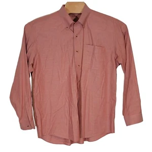 L.L. Bean Long Sleeve Cotton Dress Shirt Size Large Reg Mens - Picture 1 of 5