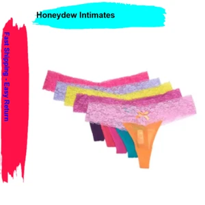 Honeydew Intimates Women's Mesh Thong - Pack of 5, Multi Color, Size S/M - Picture 1 of 1