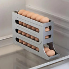 Kitchen Roll Down Egg Dispenser & Storage For Refrigerator Organizer Rack Holder