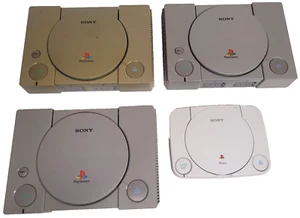 Sony PlayStation 1 + PS One Spielkonsolen PS1 Restposten 4 Stück ungetestet - Bild 1 von 7