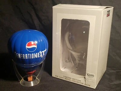 Pepsi Generation Next Hot Air Balloon Die Cast Metal Collector Bank 97 Spec Cast - Image 1 of 4