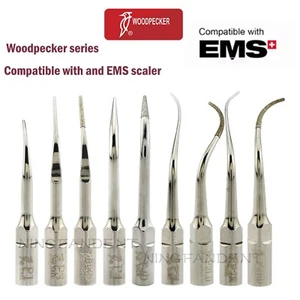 Pájaro carpintero dental ultrasónico piezoeléctrico puntas periodontales se adapta a pieza de mano EMS - Imagen 1 de 67