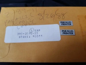 One New Heathkit Parallel Printer Label/ Sticker #390-2093 for Model Z-89 NOS - Picture 1 of 6
