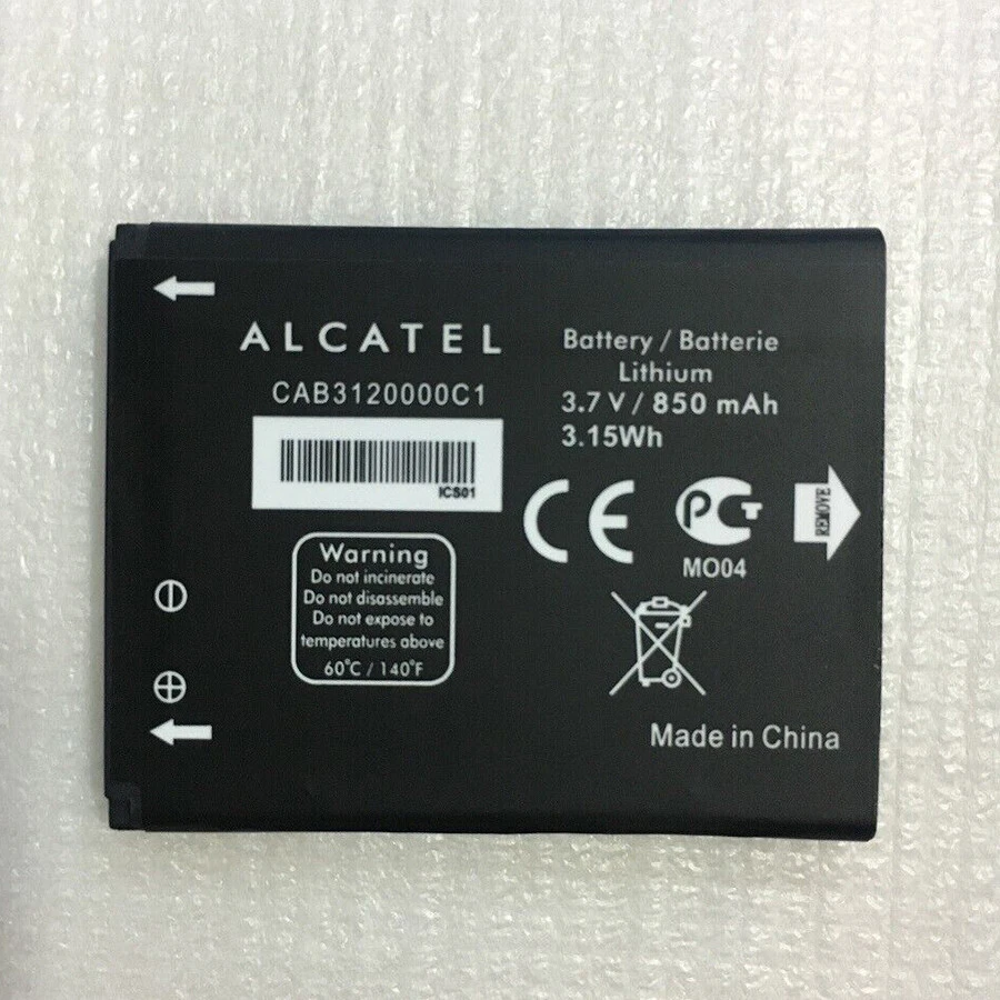NEW CAB3120000C1 850mAh Battery For Alcatel One Touch 768 OT710 OT888A OT880A - Image 1 of 1
