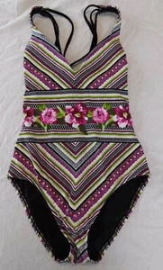 Mossimo One Piece Swimsuit Floral Womens Size S - Bild 1 von 8