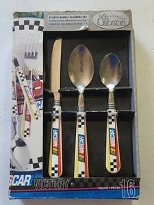 NASCAR Victory Gibson Flatware Set 2002 16 pieces  - Picture 1 of 6