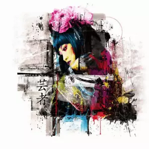 Japanese Bright Wall Art Printed Canvas Stretched Over A Solid Pine Frame - Picture 1 of 3