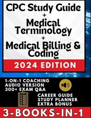 Cpc Study Guide + Medical Billing & Coding + Medical Terminology by Sean Carlson - Image 1 of 1