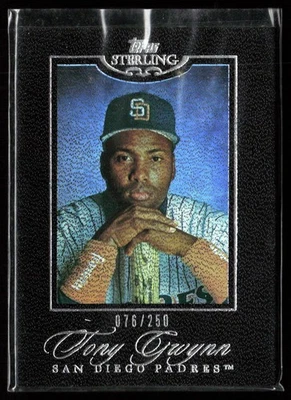 2006 Topps Sterling Black Suede/250 Tony Gwynn #183 HOF - Image 1 of 2