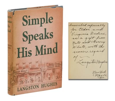 Simple Speaks His Mind ~ SIGNED by LANGSTON HUGHES ~ First Edition ~ 1st ~ 1950 - Image 1 of 4